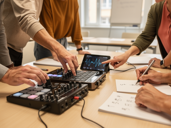 Bild zu Ist das Kunst oder kann das weg? – Ästhetische Konzeptionen von Musik:
Auswirkungen neuer Technologien auf die musikalische Gestaltung, KI-generiertes Bild