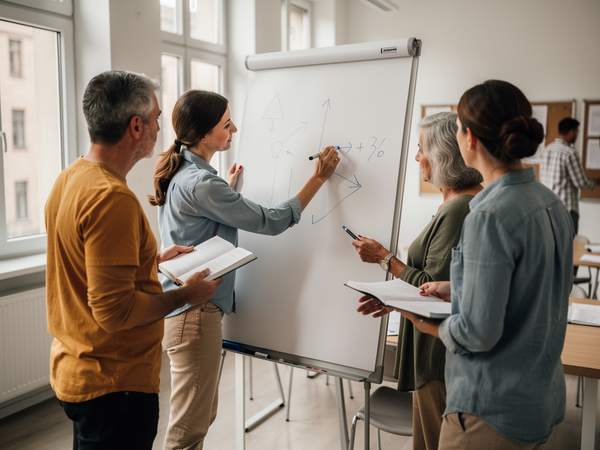 Bild zu Guten Mathematikunterricht gemeinsam planen – Schulinterne Kooperation und Ökonomisierung von Arbeitsprozessen, KI-generiertes Bild