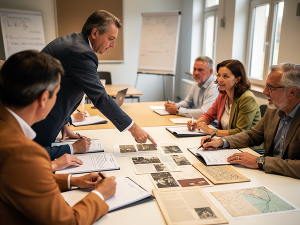 Bild zu Urteilsbildung im Geschichtsunterricht (Sek II), KI-generiertes Bild