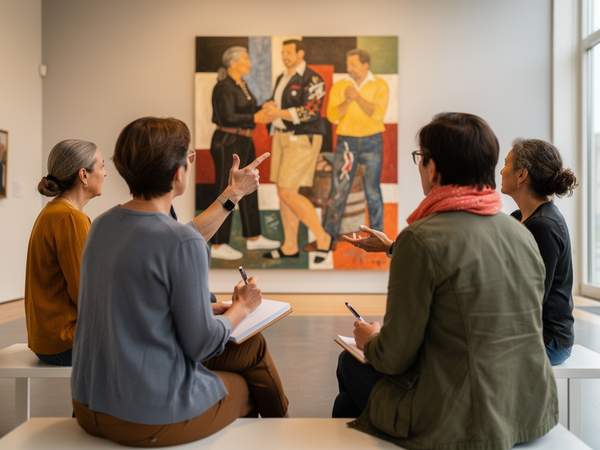 Bild zu Vergleichendes Sehen – Anschauliches Denken: Museumspädagogische Praxis im Kunstunterricht (Sek. I/II), KI-generiertes Bild