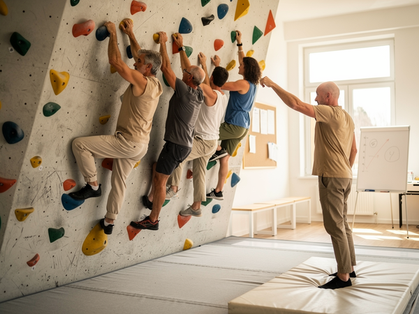 Bild zu Einführung ins Bouldern, KI-generiertes Bild