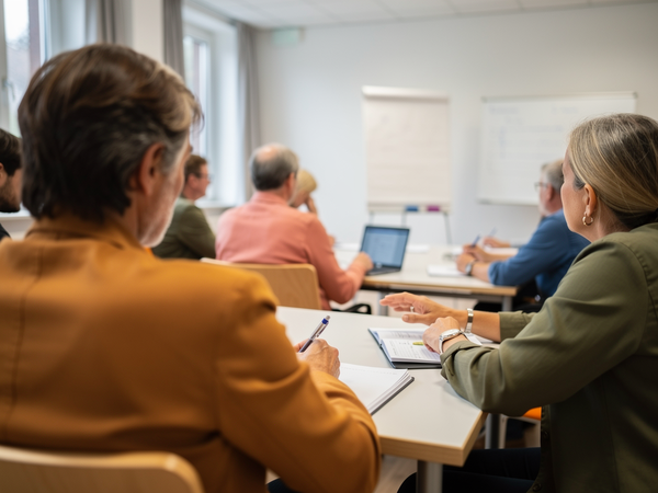 Bild zu Informationsveranstaltung für Lehrkräfte, die sich für eine Moderationstätigkeit in der staatlichen Lehrkräftefortbildung interessieren, KI-generiertes Bild