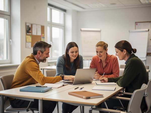 Bild zu OLEI - Online Learning Inklusion Modul 2: Kooperationsstrukturen und -prozesse in inklusiven Schulen, KI-generiertes Bild