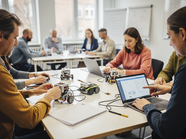 Bild zu Lego Spike Prime - Robotik in der Sek 1, KI-generiertes Bild