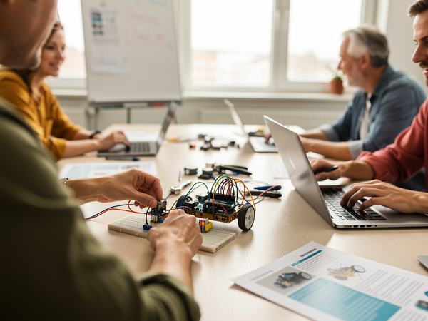 Bild zu Robotik mit Arduino im Wahlpflichtfach Informatik, KI-generiertes Bild