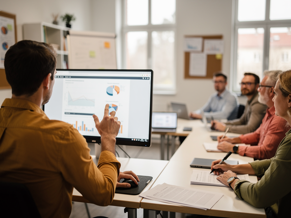 Bild zu ERP-Software im Unterricht am Beispiel des Einkaufs- und Vertriebsprozesses mit SAP4school (Modul A3 und Modul A4), KI-generiertes Bild