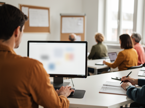 Bild zu Admin-Sprechstunde Logineo LMS, KI-generiertes Bild