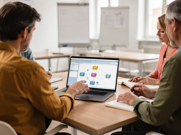Bild zu Netzwerke und Dienste bereitstellen – Netzwerke planen, konfigurieren und erweitern in der Simulationsumgebung des Cisco Packet Tracer, KI-generiertes Bild