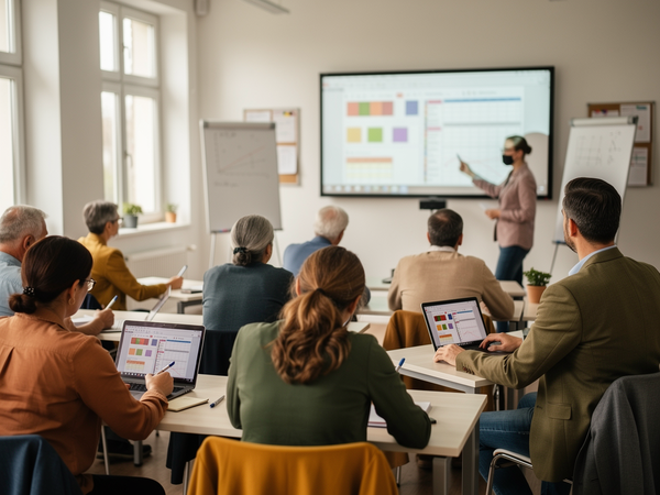 Bild zu Selbstständig lernen in Präsenz und Distanz - Wochenplanarbeit im Mathematikunterricht mit Logineo LMS (GY/GE), KI-generiertes Bild