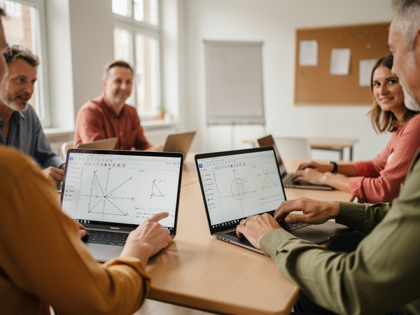 Bild zu GeoGebra entdecken: Grundfunktionen für die analytische Geometrie im Mathematikunterricht der Oberstufe, KI-generiertes Bild