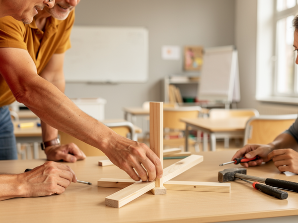 Bild zu Werkunterricht ohne Werkraum?! - Teachwood im Sachunterricht der Grundschule, KI-generiertes Bild