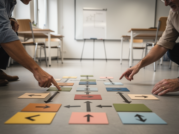 Bild zu Offline Coding - Spielerisch Programmieren lernen ohne Geräte (ScheLf), KI-generiertes Bild