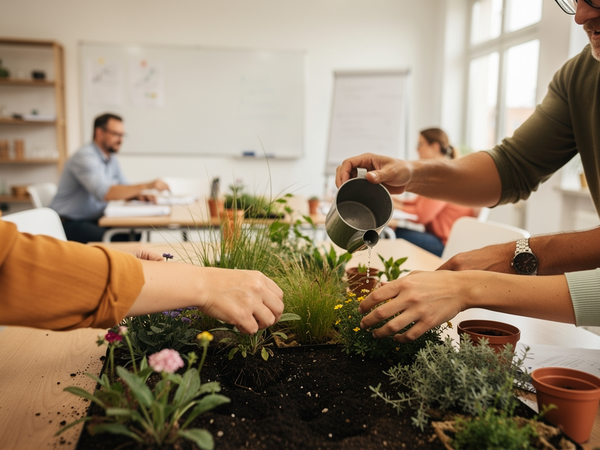 Bild zu Qualifizierung im Bereich „Garten- und Landschaftsbau“ in den Anlagen A, C und E gemäß APO-BK, KI-generiertes Bild