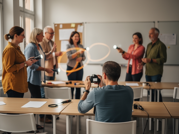 Bild zu Vom Lehrplan Kunst in die Praxis - Gucken, Ablichten, Bearbeiten: Handlungsorientierte Impulse zum Bereich Fotografie in der Primarstufe, KI-generiertes Bild