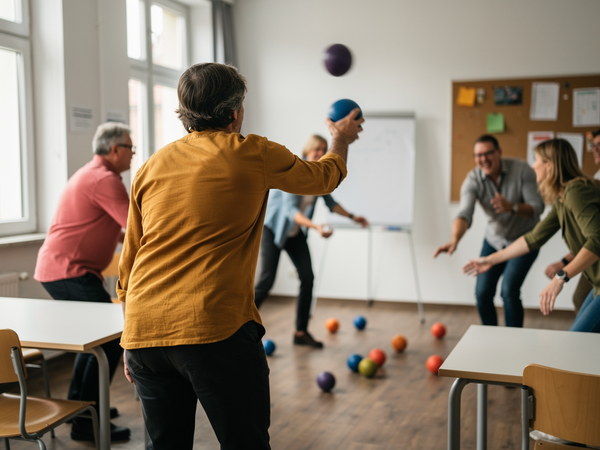Bild zu Regionaler Schulsporttag - Alles mit dem Ball - Goalcha, Zombie-Ball und Rückschlagspiele mal anders, KI-generiertes Bild