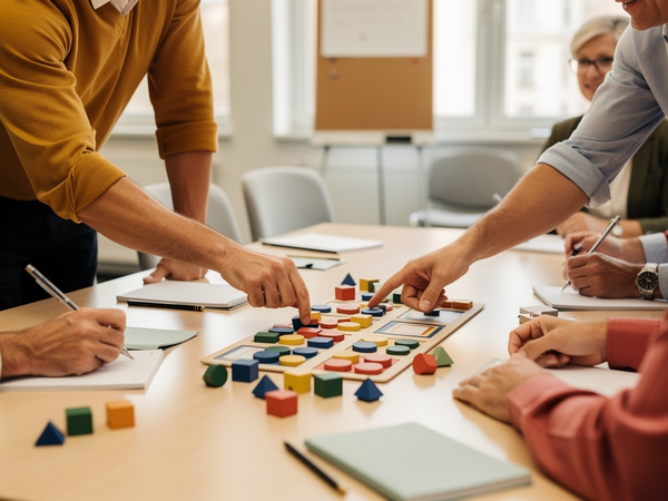 Bild zu „Spiele(n) im Mathematikunterricht der Grundschule – Alternativen zu Mister X und Tafelfußball“, KI-generiertes Bild