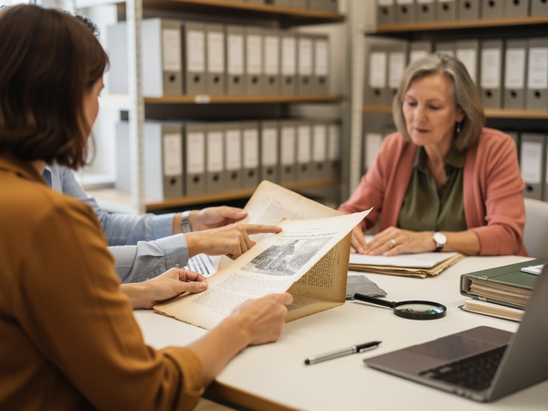 Bild zu Archive als Lernort entdecken – historische Quellen nutzen, Projekte gestalten und Demokratie gemeinsam mit Lernenden lebendig machen, KI-generiertes Bild