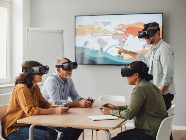 Bild zu Virtual Reality im Erdkunde- und Geographieunterricht zielgerichtet einsetzen, KI-generiertes Bild