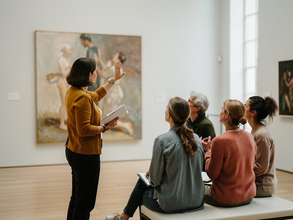 Bild zu Vom Lehrplan Kunst ins Museum: Handlungsorientierte Impulse zur Bilderschließung im Kontext Kunstmuseum in der Primarstufe, KI-generiertes Bild