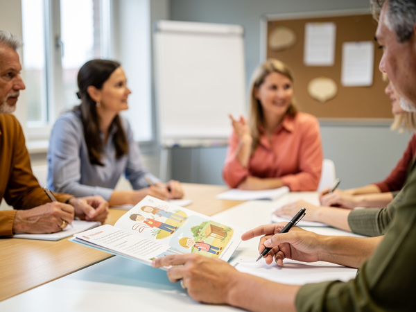 Bild zu Zwischen Enten, Anglern und wilden Tieren - Bilderbücher als Türöffner zur Vermittlung von Lesestrategien, KI-generiertes Bild