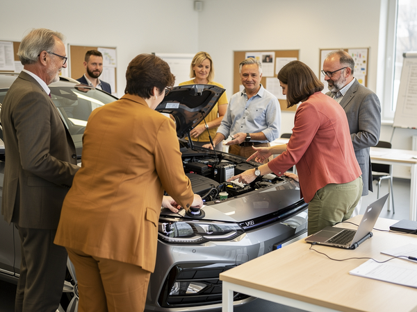 Bild zu KFZ-Technik: Moderne Fahrassistenzsysteme, KI-generiertes Bild