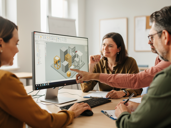 Bild zu Building Information Modeling (BIM) im Unterricht, KI-generiertes Bild