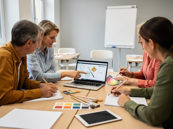 Bild zu Arbeitskreis Maler und Lackierer – Künstliche Intelligenz und Abschlussprüfungen, KI-generiertes Bild