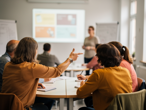 Bild zu Mündliche Kompetenzen im Italienischunterricht SII - Förderung der Sprechkompetenz durch Pecha-Kucha-Präsentationen im Italienischunterricht, KI-generiertes Bild