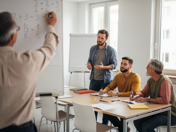 Bild zu DFO II: Mathematische Basiskompetenzen in der Sekundarstufe I: Sprachbildender Mathematikunterricht in Klasse 6 bis 8 (Modul 3), KI-generiertes Bild